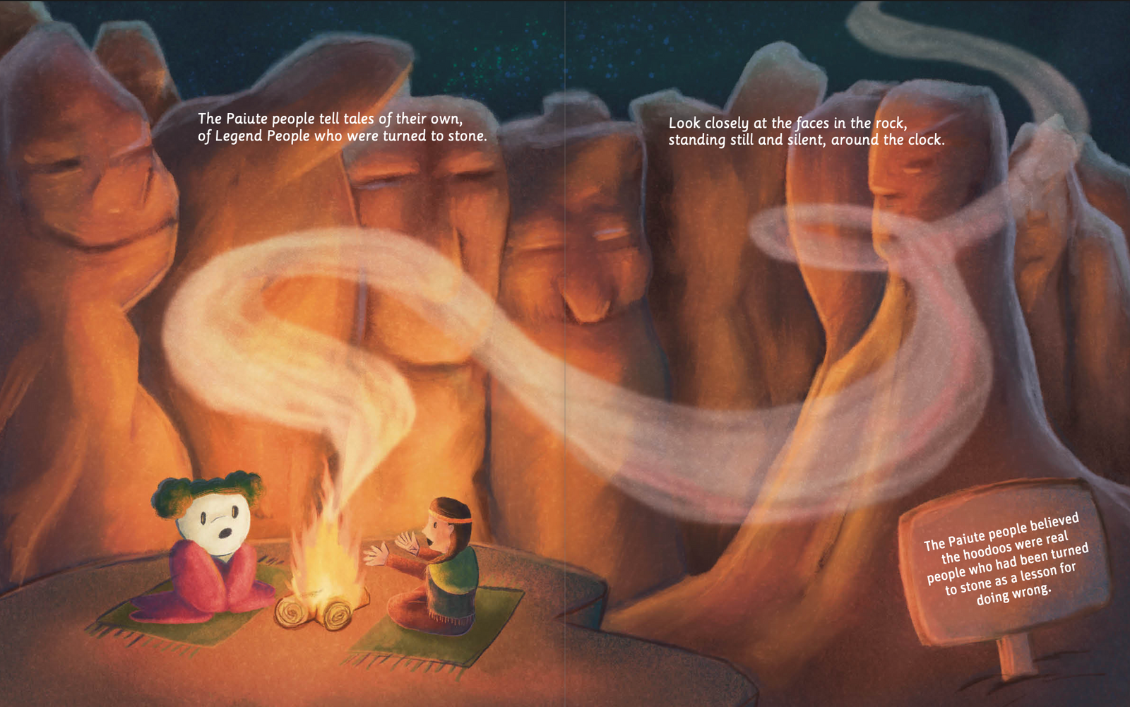 Illustrated Bryce Canyon National Park hoodoo spread